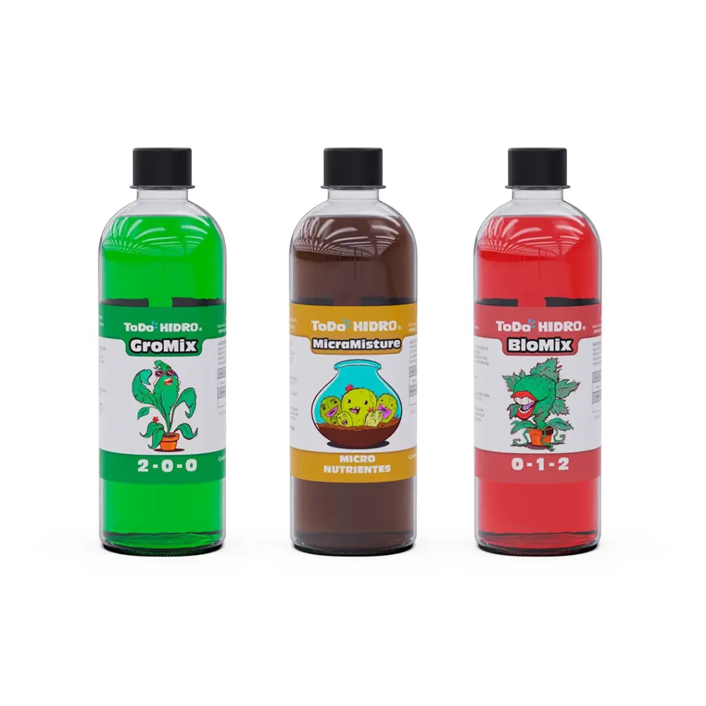 ToDo Hidro Línea Mix, Pack de Fórmula para Crecimiento de Plantas (200ml)