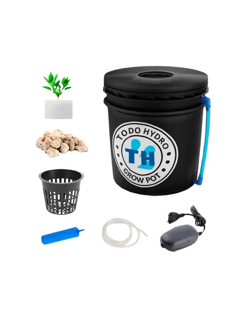 Grow Pot Original DWC Kit Balde Hidropónico Con Medidor de Altura de Agua